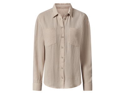 esmara Mousseline dames blouse (Crème, M (40/42))