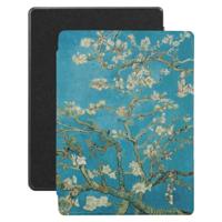 Lunso - Geschikt voor Kobo Aura H20 Edition 1 hoes (6.8 inch) - Vegan Saffiano Leren sleep cover - Van Gogh Amandelbloesem - thumbnail