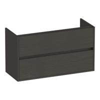 Brauer Adore - Onderkast Ondiep - 100 cm - met 2 Softclose Lades Greeploos en 1 Sifon Uitsparing - Timber Anthracite - thumbnail