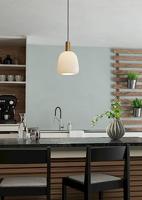Eglo Gouden hanglampManzanares met wit glas - 900305 - thumbnail