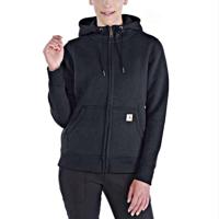 Carhartt Clarksburg Full Zip Hoodie Zwart Dames Size : L - thumbnail