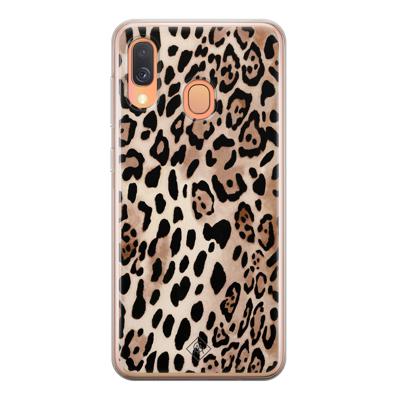Samsung Galaxy A40 siliconen hoesje - Golden wildcat Samsung Galaxy A40 siliconen hoesje - Golden wildcat