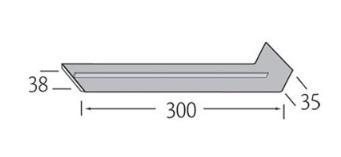 Verbinding 300mm - VinyPlus Zwartgrijs