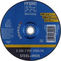PFERD TOOLS 62023640 E 230-7 PSF STEELOX Afbraamschijf gebogen Diameter 230 mm Boordiameter 22.23 mm RVS, Staal 10 stuk(s) - thumbnail