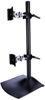 Ergotron DS100 Monitor-tafelbeugel Aantal monteerbare displays: 2 Display(s) 25,4 cm (10) - 68,6 cm (27) Zwart Kantelbaar, Zwenkbaar, Staand - thumbnail