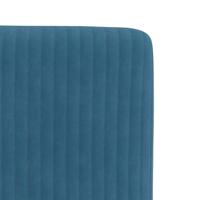 Eetkamerstoelen 2 st fluweel blauw - thumbnail