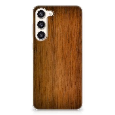 Samsung Galaxy S23 Plus | Bumper Hoesje | Donker Hout