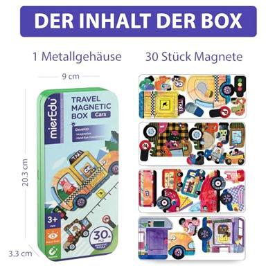 MierEdu magnetische puzzeldoos Voertuigen MierEdu magnetische puzzeldoos Voertuigen