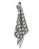 HEMA Keukendoek 50x50 katoen grijs met koffiemokken (donkergrijs) - thumbnail