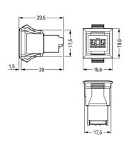 WAGO 893-2002 Netstekker WINSTA KNX Bus, recht Totaal aantal polen: 2 3 A Groen 1 stuk(s) - thumbnail