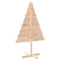 VidaXL Kerstdecoratie kerstboom 150 cm massief hout - thumbnail