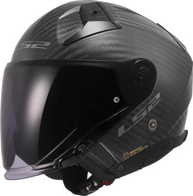 LS2 jethelm "of603 infinity ii carbon solid" helmet of603 infinity ii matt carbon gr. s