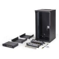 Digitus DN-49105-SET 10inch-patchkast 12 HE Zwart - thumbnail