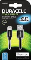 Duracell USB 5012A datakabel en oplaadkabel type Lightning zwart - thumbnail