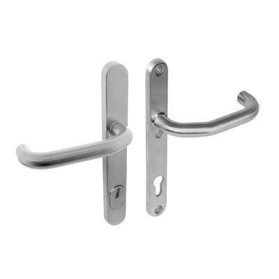 Intersteel Veiligheidsbeslag SKG3 smal ovaal kruk/kruk PC92mm met kerntrekbeveiliging - RVS