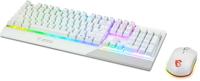 Toetsenbord en muis MSI Vigor GK30 Qwerty Spaans Wit - thumbnail