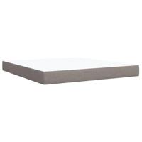 Boxspring met matras stof taupe 180x200 cm - thumbnail
