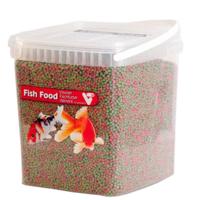 VT Fish Food 2-Colour Pellet 3mm - Gezond Vijvervoer in Bewaarbox 5L - thumbnail