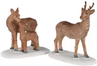 Lemax deer family s/2 kerstdorp figuur type 3 2020 - thumbnail