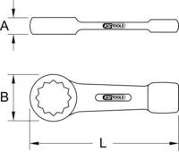 KS Tools 5170941 517.0941 Slagringsleutel Sleutelbreedte (metrisch) 41 mm - thumbnail