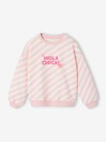 Geprinte sweater voor meisjes rozen - thumbnail