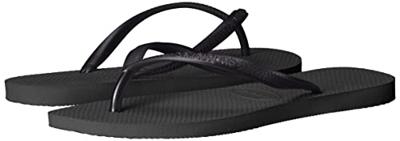 Havaianas Slim Slipper Dames Black 41/42 - thumbnail