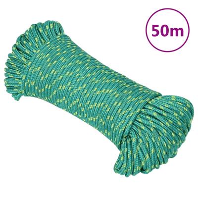 Boottouw 4 mm 50 m polypropyleen groen Boottouw 4 mm 50 m polypropyleen groen