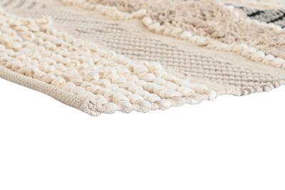 Tapijt DKD Home Decor 180 x 120 x 1 cm Zwart Beige Katoen Boho