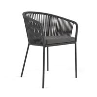 Kave Home Tuinstoel 'Yanet', kleur Zwart - thumbnail