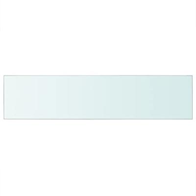 Wandschap transparant 110x25 cm glas