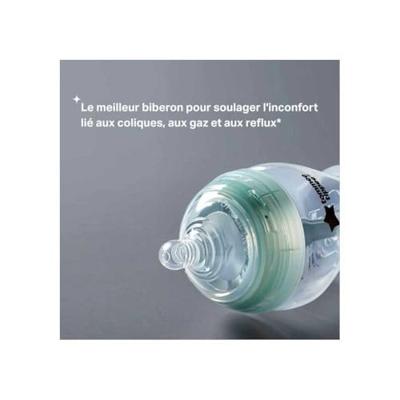 Set van 2 260 ml TOMMEE TIPPEE anti-koliek zuigflessen doorzichtig - thumbnail