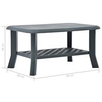 Salontafel 90x60x46 cm kunststof groen - thumbnail