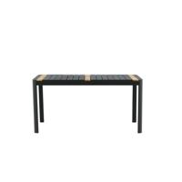 Nohr Tuintafel 'Lynnetta' 150 x 90cm, kleur Zwart - thumbnail