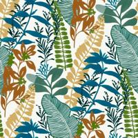 Noordwand behang good vibes big leaves blauw en groen - thumbnail