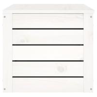 Opbergbox wit 89x36,5x33 cm massief grenenhout - thumbnail