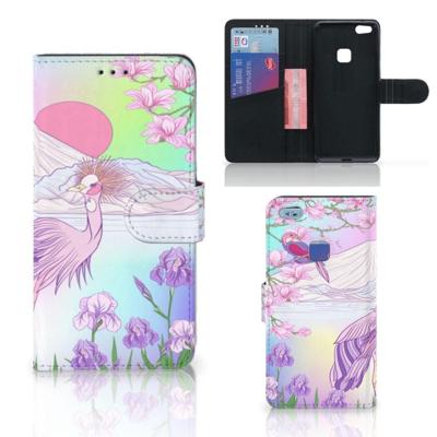 Huawei P10 Lite | Telefoonhoesje | Met pasjeshouder | Bird