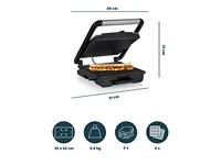 Princess 01.112425.01.001 Paninigrill Elektrisch Anti-aanbaklaag, Controlelampje, Inklapbaar Zwart - thumbnail