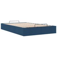Bedframe zonder matras 120x200 cm stof blauw - thumbnail