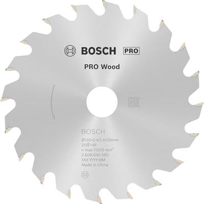 Bosch Accessories Optiline 2608640582 Hardmetaal-cirkelzaagblad 130 x 20 x 2.4 mm Aantal tanden: 20 1 stuk(s)