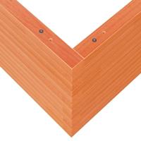 Plantenbak 100x100x46 cm massief grenenhout wasbruin - thumbnail