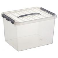 Sunware q-line opbergbox 22l transparant - thumbnail