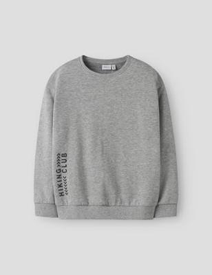 Name it winter sweater jongens - grijs - relaxed fit - NkmOrville