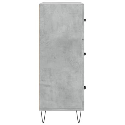 Dressoir 69,5x34x90 cm bewerkt hout betongrijs