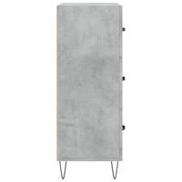 Dressoir 69,5x34x90 cm bewerkt hout betongrijs - thumbnail