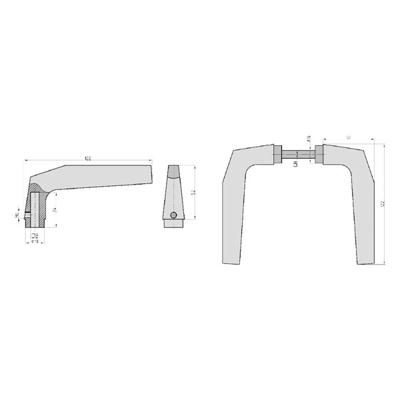 Basi 7421-1001 Set smalle deurklink