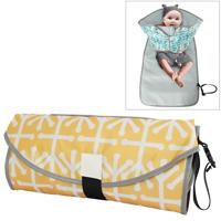 Baby veranderende luier pad Portable opvouwbare waterdichte verpleegkundige pad grootte: One size (gele geometrie) - thumbnail