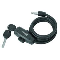 Dresco 5250206 fietsslot Zwart 1500 mm Kabelslot - thumbnail