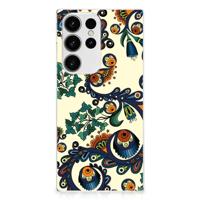 Siliconen Hoesje Samsung Galaxy S23 Ultra Barok Flower - thumbnail