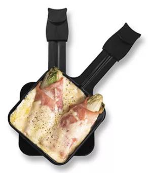 Fritel Aclette Universele Gourmetpannetjes 2 Stuks Zwart