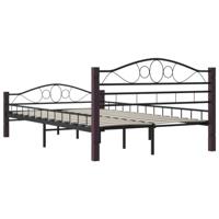 Bedframe metaal zwart 120x200 cm - thumbnail